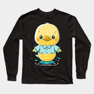 Rubber Duck And Duckling Men Women Kids Long Sleeve T-Shirt